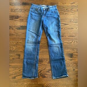 Levis 525 Jeans 10 M Perfect Waist Straight Leg Stretch Blue Denim 10M Comfort